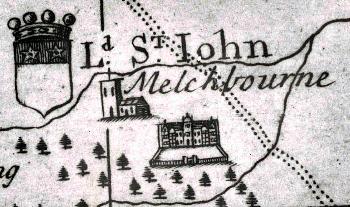 Melchbourne House on a map of [MC2/8]